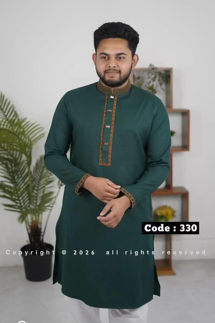 Royal Blue Embroidered Panjabi